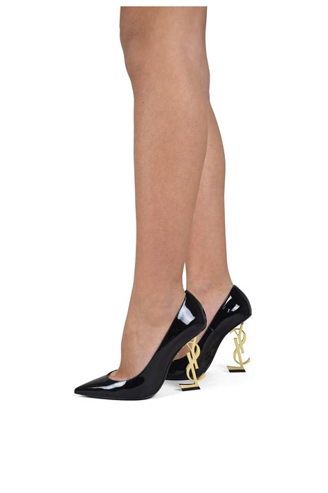 black ysl pumps